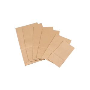 100% Recycled Kraft Paper Bag | 9.5×6.25×15.75″ – 250 Pcs